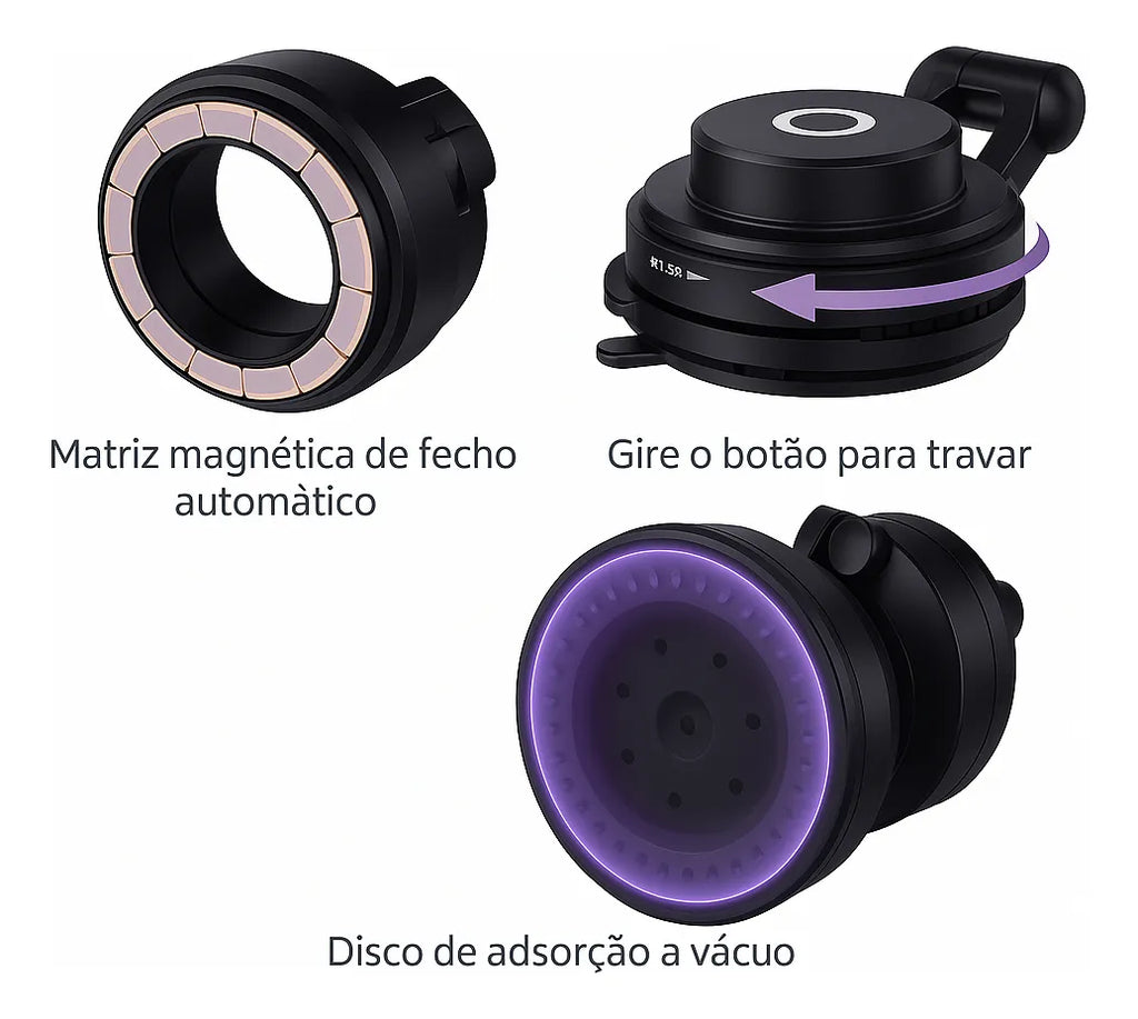 Suporte para celular magnético