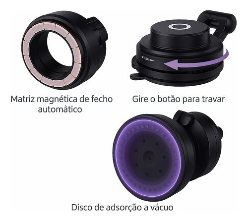 Suporte para celular magnético